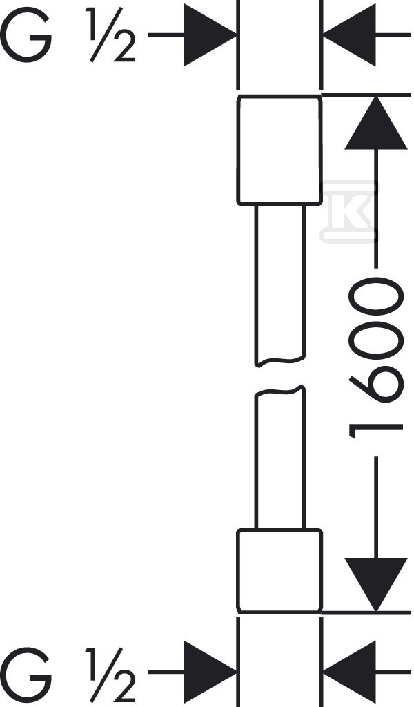 Wąż prysznicowy Hansgrohe Axor Starck - 28286000