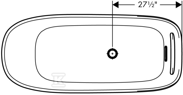 Hansgrohe AXOR Urquiola Bathtub 1800 - 11440000