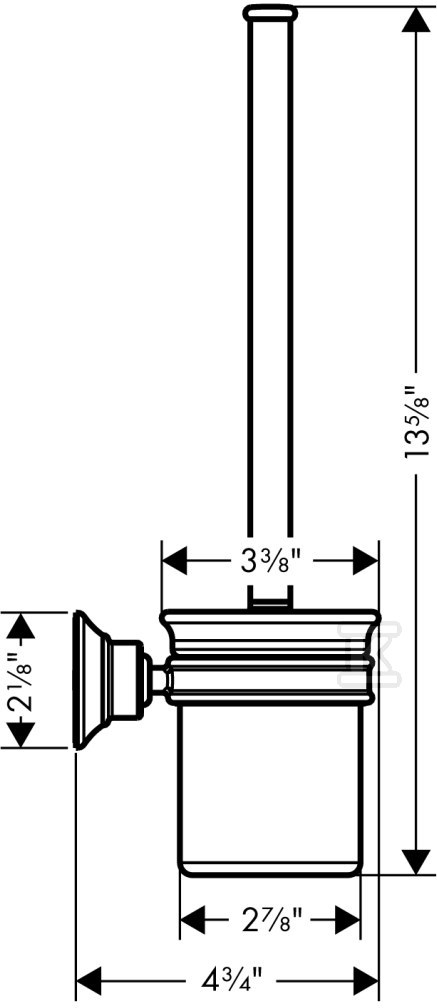 Pojemnik ze szczotką WC Hansgrohe Axor - 42035000