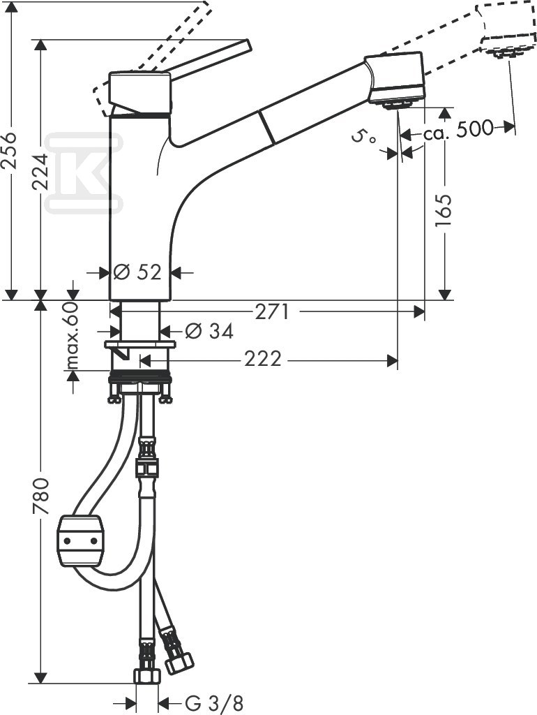 Bateria zlewozmywakowa Hansgrohe - 32841000