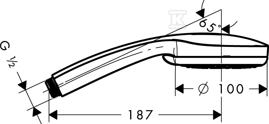 Hansgrohe Croma 100 Vario ručná sprcha - 28535000