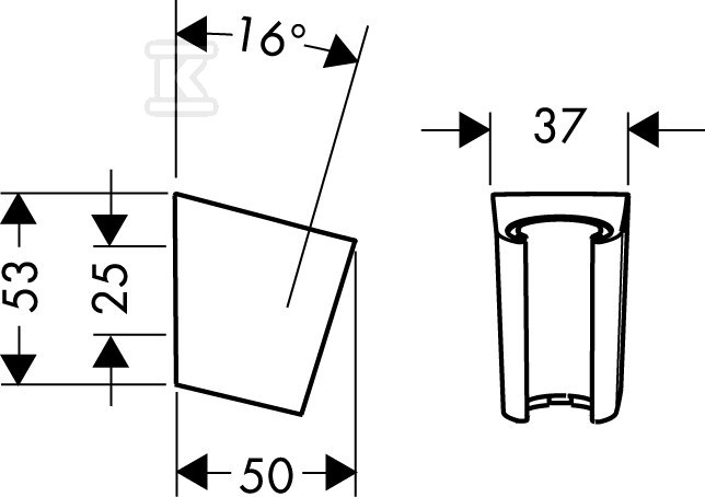 Hansgrohe Porter'S držiak sprchy chróm - 28331000