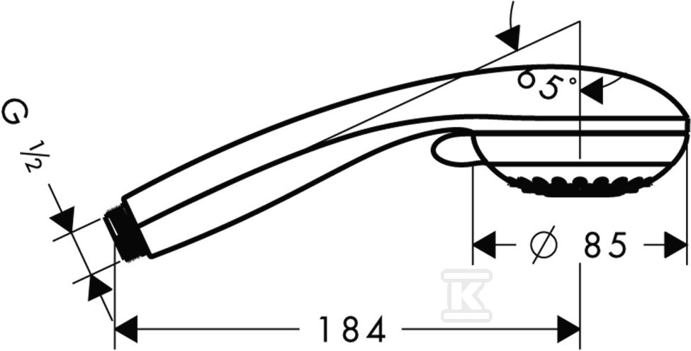 Duș de mână Hansgrohe Crometta 85 - 28562000