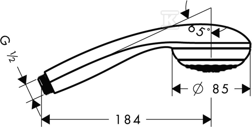 Ручний душ Hansgrohe Crometta 85 1jet - 28561000