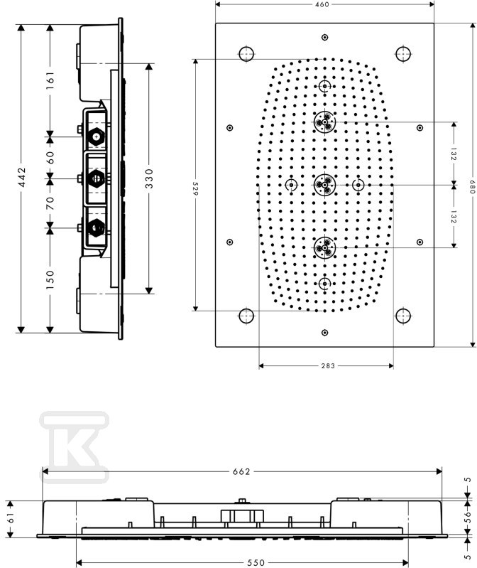 Deszczownica Hansgrohe Raindance - 28418000