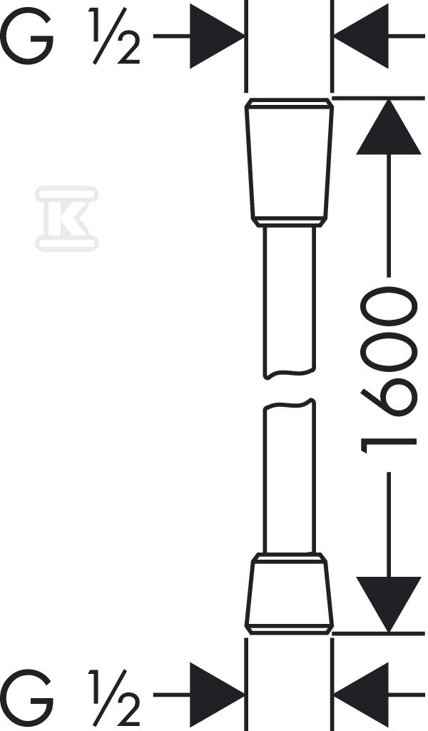 Furtun de duș Hansgrohe Isiflex cu - 28276000