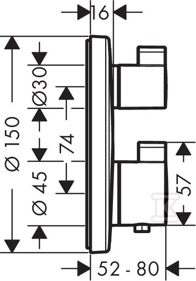 Bateria termostatyczna Hansgrohe - 15758000