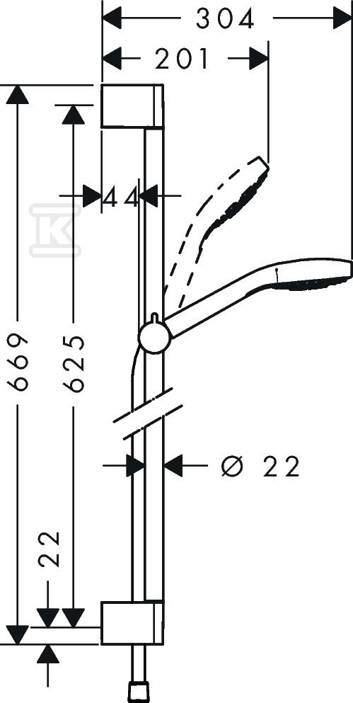 Set de duș Hansgrohe Croma Select E - 26582400