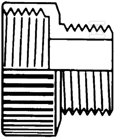 Ніпель різьбовий Hansgrohe - хром - 02024000