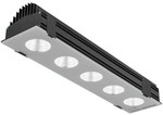 Oprawa przemysłowa LED High-Bay, Flash New 5x 70° 610mm 128W, 4000K, 15000lm, IP66, czarna