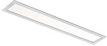 Oprawa LED typu panel, podtynkowa, Fuzo 618x91mm 17W, 3000K, 1700lm, OPAL, IP44, szara