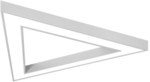 Підвісний світильник Geometric LED Big triangle 68W 4000K 6700lm сірий