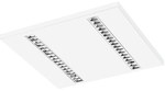 Oprawa rastrowa 2xLED, natynkowa, Parabolic 600x600mm 27W, 3000K, 3250lm, IP20, biała