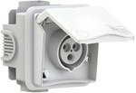 Gniazdo podtynkowe przelotowe zabudowane seria Design 16A 2P+Z 230V IP44
