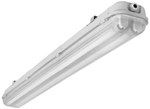 Hermetische Halterung für LED-Röhren, MAH PLUS-236 1265 mm, 2x36W, T8, G13, IP65, grau