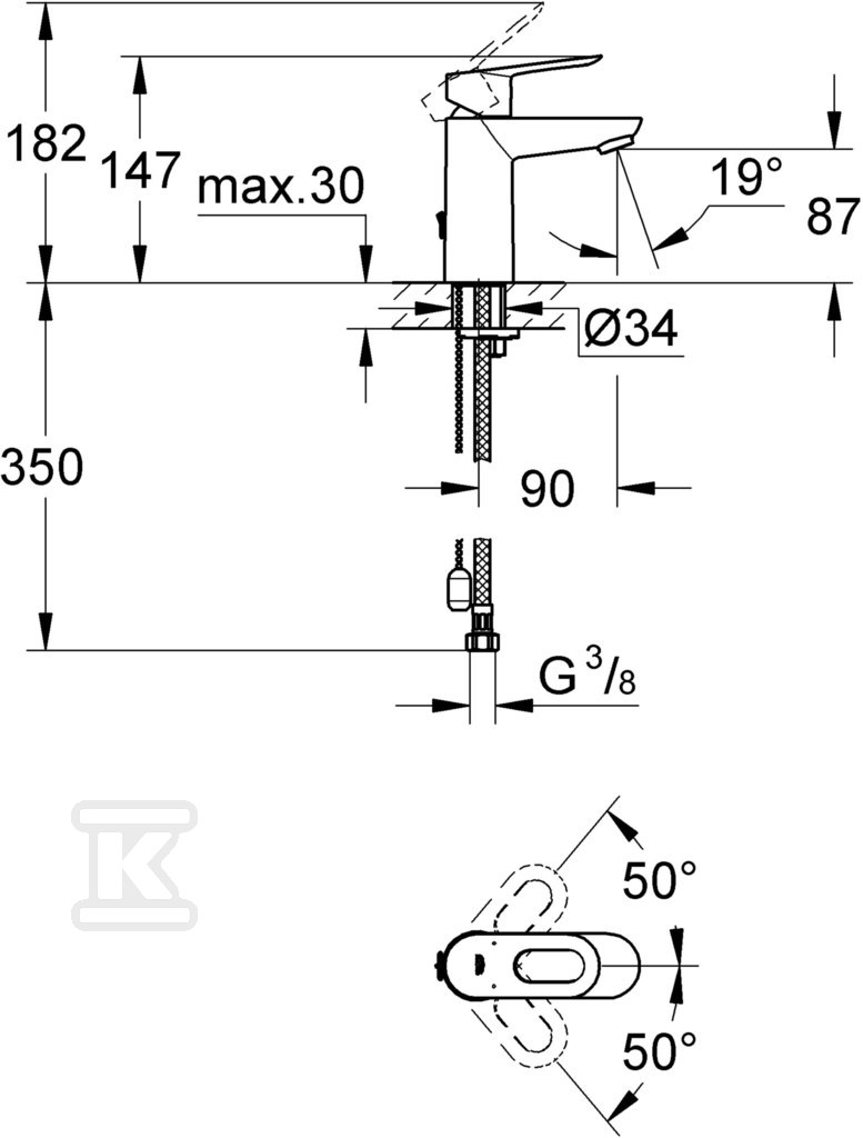 Bateria umywalkowa Bauloop - z - 23336000