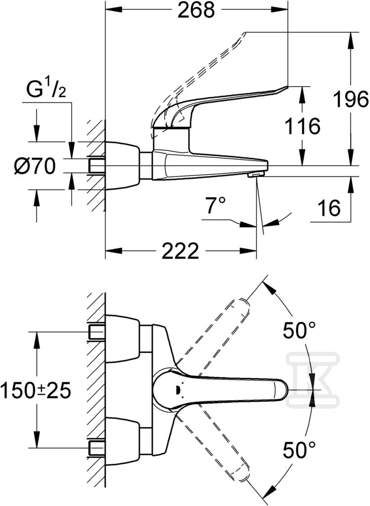 Bateria umywalkowa Grohe Euroeco - 32779000