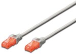 Patch cord RJ45/RJ45 U/UTP cat.6 gray 1m