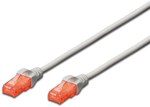 Patch cord RJ45/RJ45 U/UTP cat 6 gray 0.5m