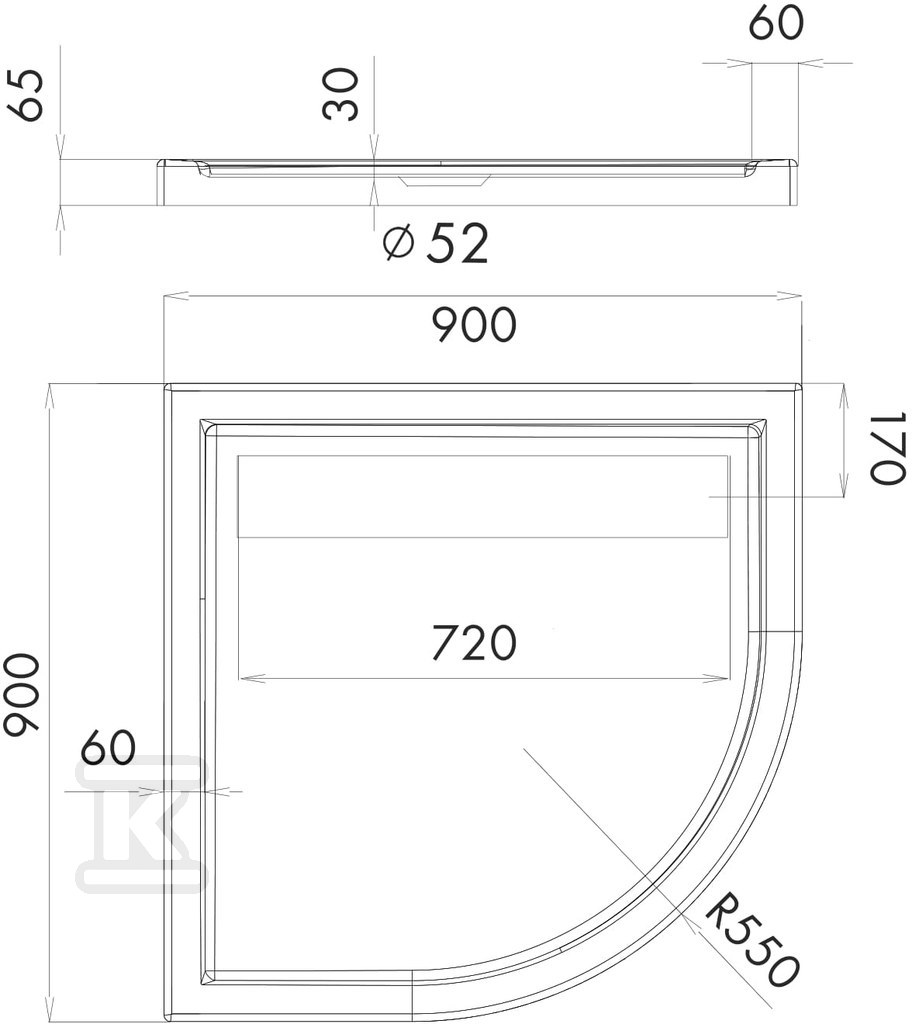 NP Stabilsound Plus kompozitna tuš kada - 3.084