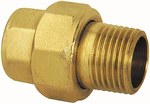 TWIST Fitting straight, short 2 "O-ring brass