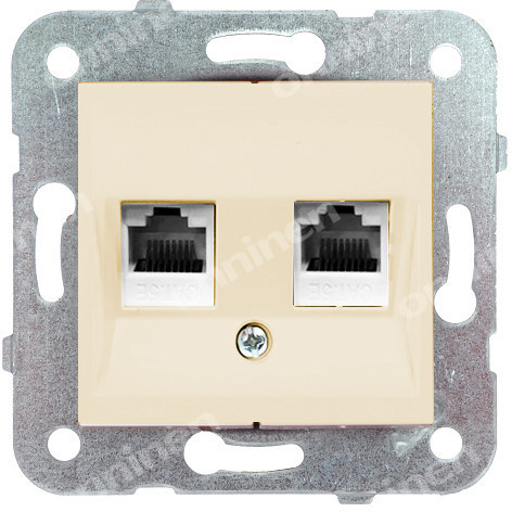 Computer socket 2xRJ45 cat.5e KARRE - 90963734