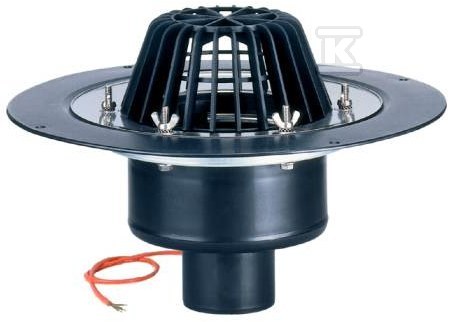 Roof drain 62H, heated, Dallmer DN70 - 621146