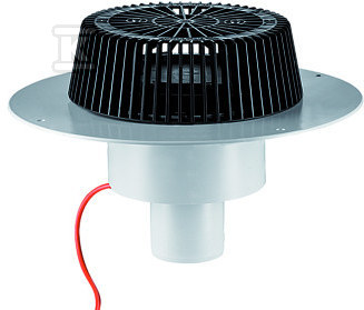 Roof drain 62H PVC, heated SuperDrain - 671134