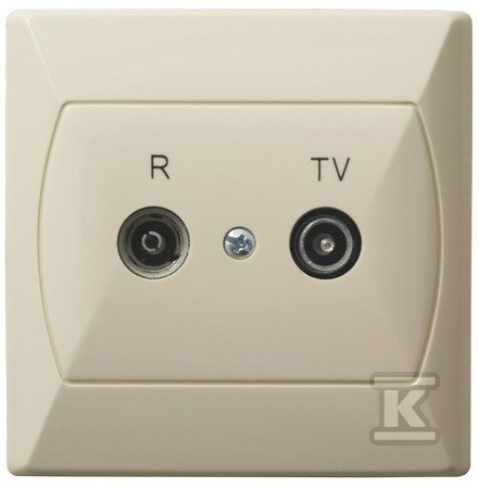 Pass-through RTV socket 10-dB AKCENT - GPA-10AP/01