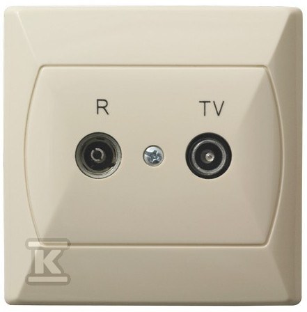 Through-hole RTV socket 16-dB AKCENT - GPA-16AP/01