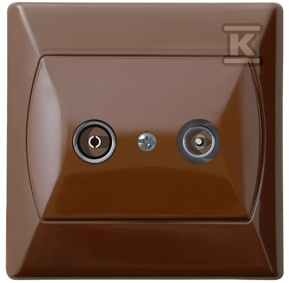 RTV terminal socket AKCENT BROWN - GPA-AK/24