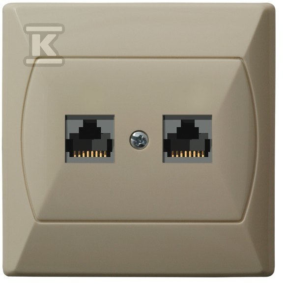 Priză dublă pentru computer, cat.5e MMC - GPK-2A/K/01