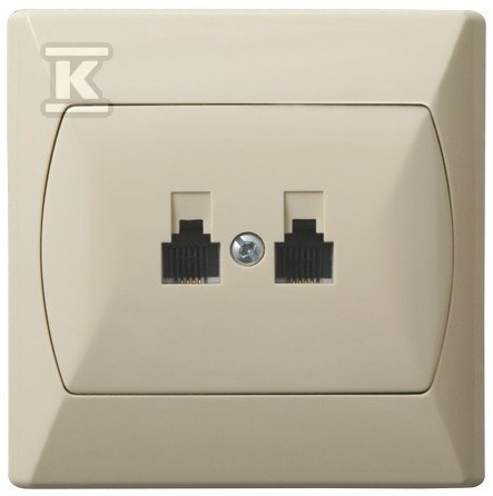 Independent double telephone socket - GPT-2AN/01