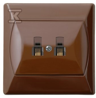 Gniazdo telefoniczne podwójne - GPT-2AR/24