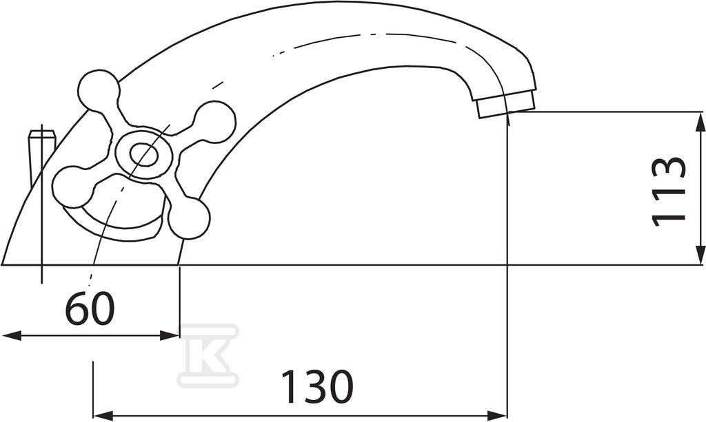 RETRO NEW standing washbasin mixer, - XD2