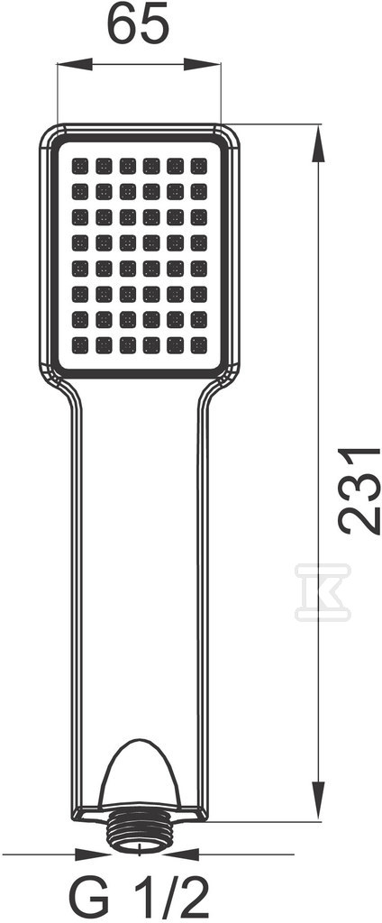 Kuadro 1-Function tuš glava, hrom - S110