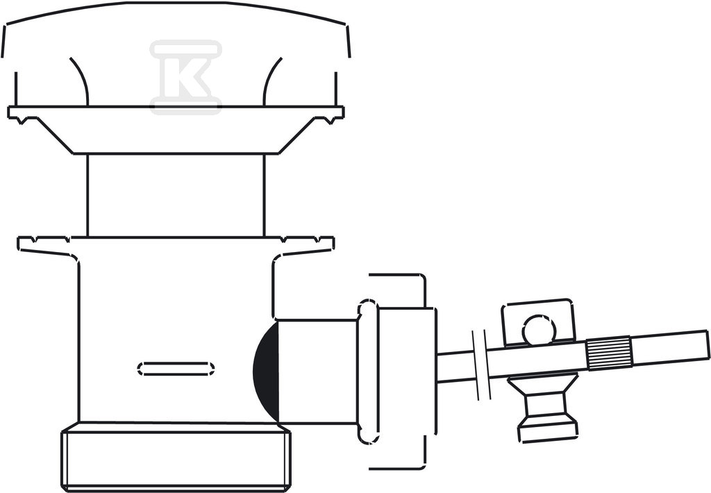 Korek 5 / 4'' z cięgnem do umywalki, - K39