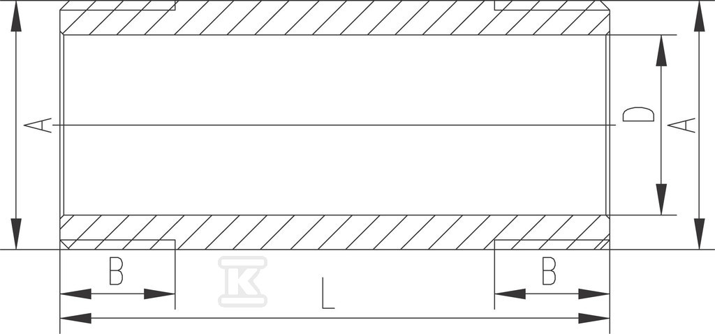 1 "brass threaded 107 mm connection - KR107Z