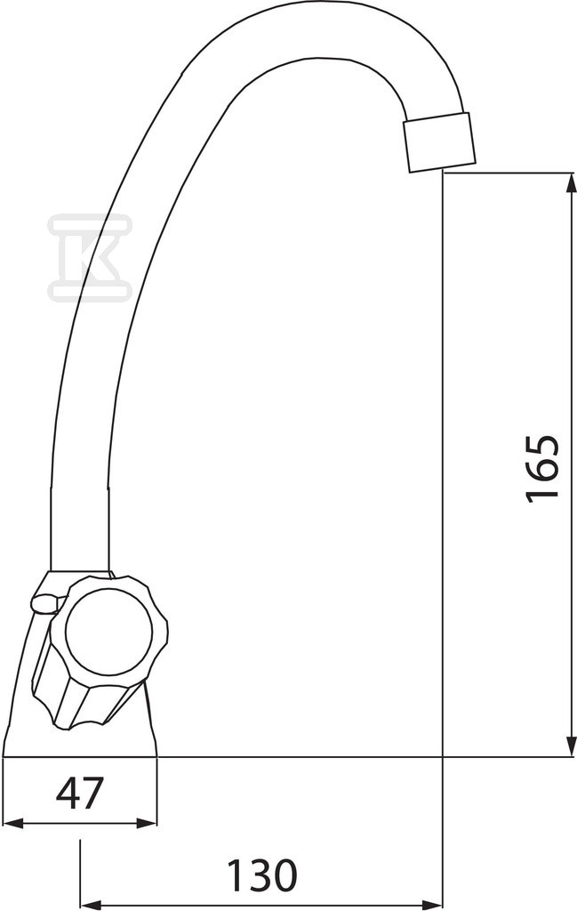 STANDARD standing basin mixer, chrome - BST2