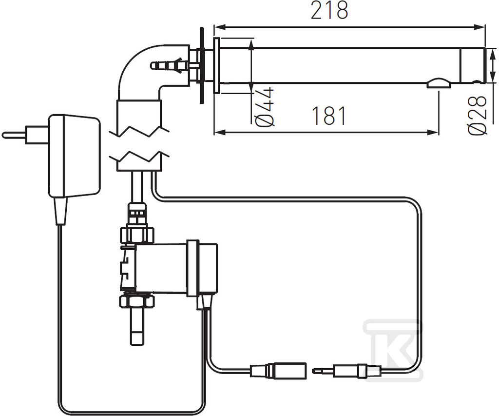 Bateria ścienna Bora Sensor Power-Safe - BBB121S