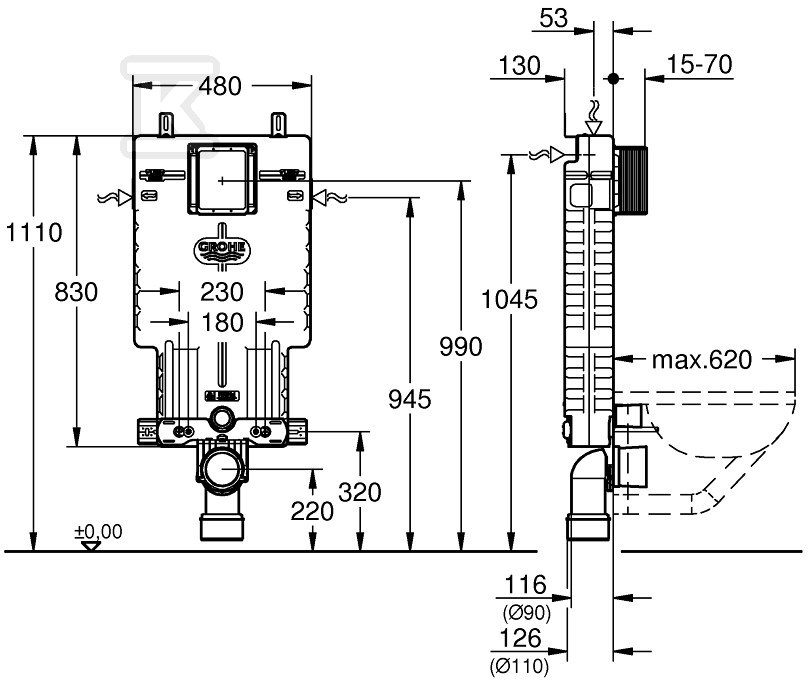 Uniset - a frame for mounting a - 38643001