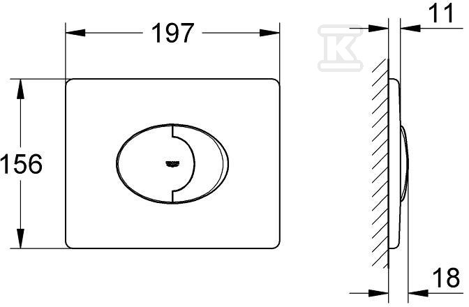 Przycisk spłukujący Skate Air do - 38506SH0