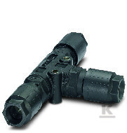Rozdzielacz T QUICKON, czarny, - 1405402