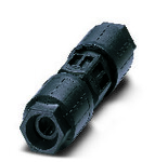 Złącze przewodu QUICKON, czarne, 4-biegunowe+PE, 1,0 mmsup2/sup ... 2,5 mmsup2/sup/ 690 V / 20 A, do kabli o średnicy 9 mm ... 16 mm.