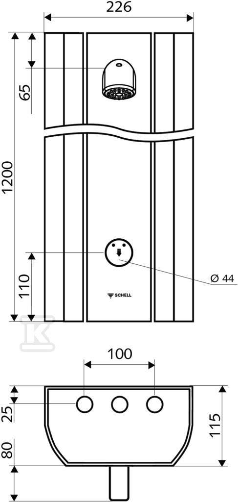 Panel prysznicowy Linus DP-SC-M - 008030899