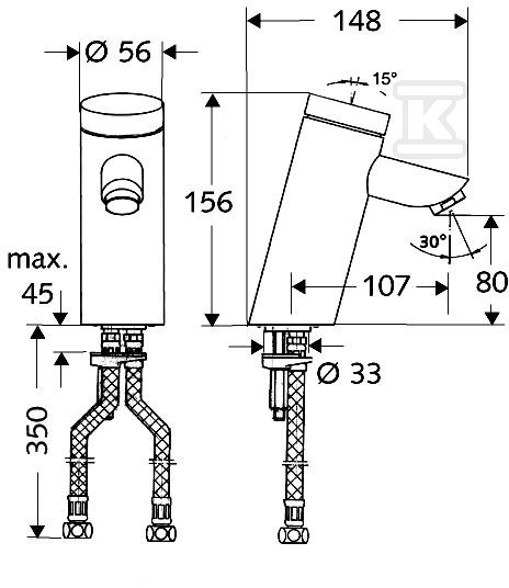 Self-closing basin mixer Puris sc-M - 021250699