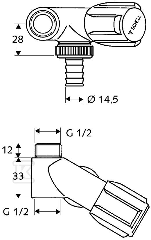 Zawór pb Comfort 1/2" chrom do - 033090699