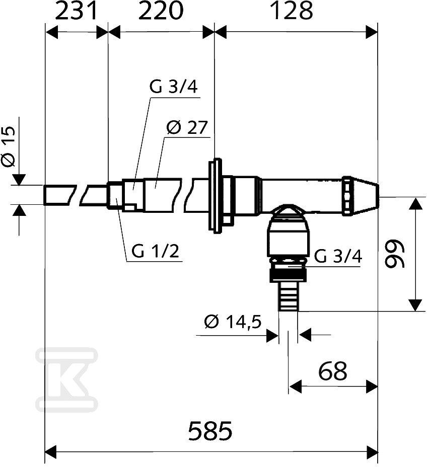 Zawór zewnetrzny Polar II 1/2" - 039950399