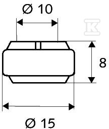 Pierścień zaciskowy kompletny, 3/8" x - 266200099