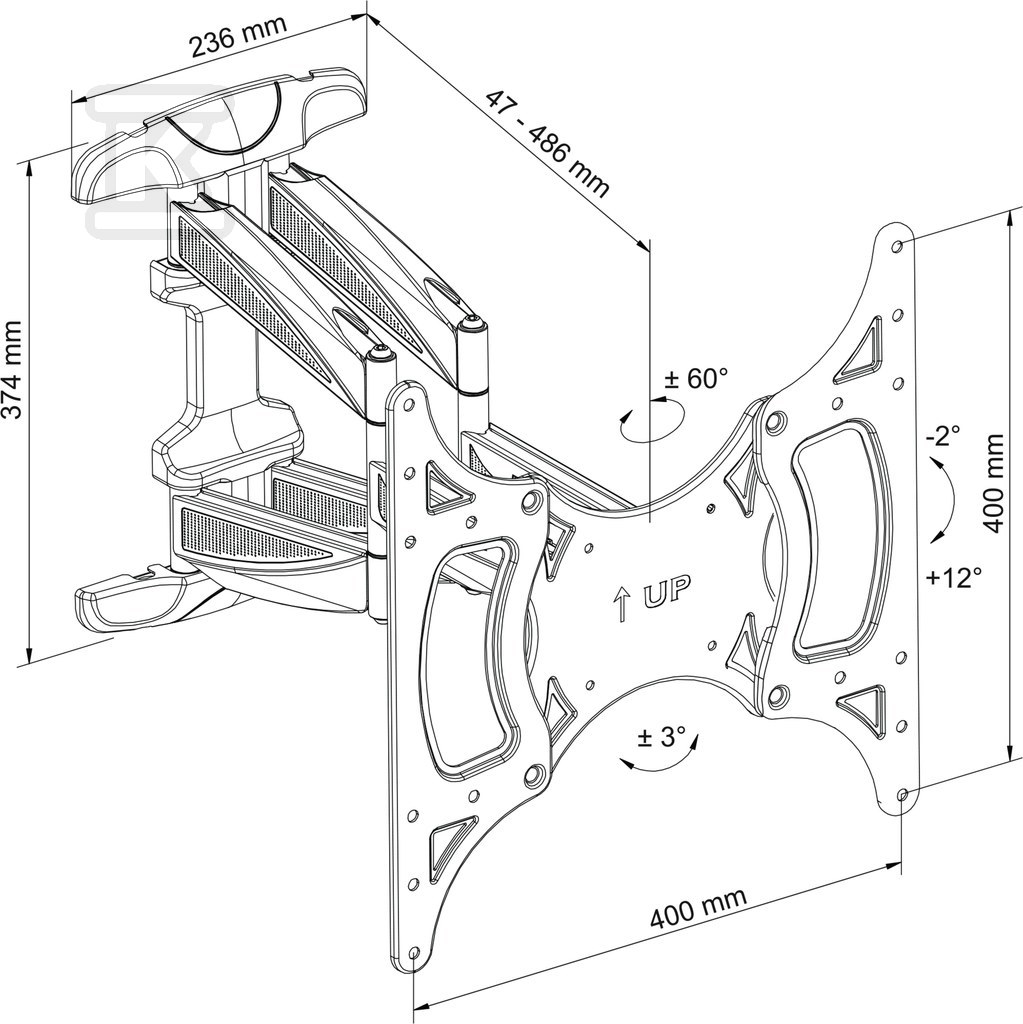 Televizní držák Technimount Flex - 2020/2761